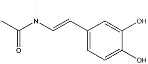 Acetamide, N-(3,4-dihydroxystyryl)-N-methyl- (6CI) Structure