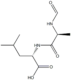 Leucine,  N-(N-formylalanyl)-  (6CI) Struktur