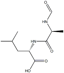 Leucine,  N-(N-formylalanyl)-  (6CI) Structure