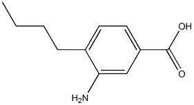 Benzoic acid, 3-amino-4-butyl- (6CI) 化学構造式