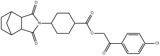1005118-07-9 2-(4-chlorophenyl)-2-oxoethyl 4-(3,5-dioxo-4-azatricyclo[5.2.1.0~2,6~]dec-4-yl)cyclohexanecarboxylate