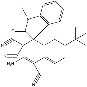 1005251-67-1 2'-amino-1-methyl-6'-tert-butyl-1,3,4'a,5',6',7'-hexahydro-2-oxospiro[2H-indole-3,4'-naphthalene]-1',3',3'(4'H)-tricarbonitrile
