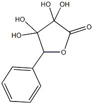 3,3,4,4-tetrahydroxy-5-phenyldihydro-2(3H)-furanone Struktur
