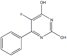 6-phenyl-2,4-pyrimidinediol d_1_ Struktur