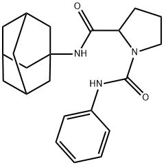 N~2~-(1-adamantyl)-N~1~-phenyl-1,2-pyrrolidinedicarboxamide Struktur
