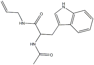 2-(acetylamino)-N-allyl-3-(1H-indol-3-yl)propanamide Structure