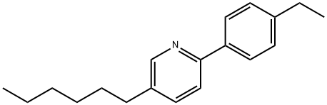 2-(4-ethylphenyl)-5-hexylpyridine Struktur