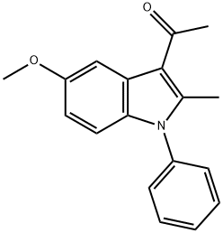 1-(5-methoxy-2-methyl-1-phenyl-1H-indol-3-yl)ethanone Struktur