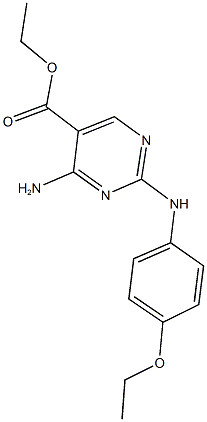 1019017-66-3 ethyl 4-amino-2-(4-ethoxyanilino)-5-pyrimidinecarboxylate