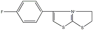 5-(4-fluorophenyl)-2,3-dihydro[1,3]thiazolo[2,3-b][1,3]thiazol-4-ium Structure