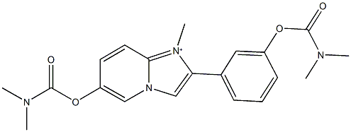 1027745-45-4 3-(6-{[(dimethylamino)carbonyl]oxy}-1-methylimidazo[1,2-a]pyridin-1-ium-2-yl)phenyl dimethylcarbamate