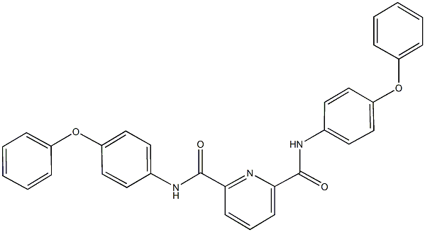 N~2~,N~6~-bis(4-phenoxyphenyl)-2,6-pyridinedicarboxamide 化学構造式