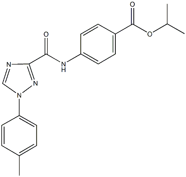 1034735-72-2 isopropyl 4-({[1-(4-methylphenyl)-1H-1,2,4-triazol-3-yl]carbonyl}amino)benzoate