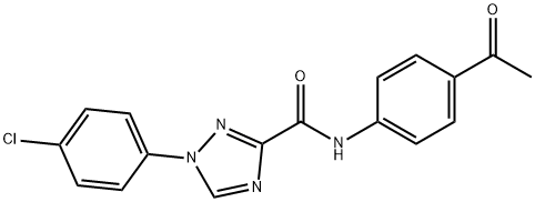 N-(4-acetylphenyl)-1-(4-chlorophenyl)-1H-1,2,4-triazole-3-carboxamide Structure
