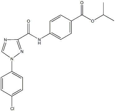 isopropyl 4-({[1-(4-chlorophenyl)-1H-1,2,4-triazol-3-yl]carbonyl}amino)benzoate Structure