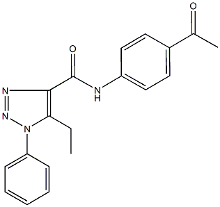 N-(4-acetylphenyl)-5-ethyl-1-phenyl-1H-1,2,3-triazole-4-carboxamide Structure