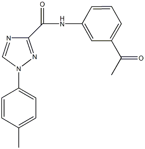 N-(3-acetylphenyl)-1-(4-methylphenyl)-1H-1,2,4-triazole-3-carboxamide Structure