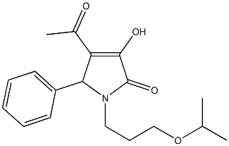 4-acetyl-3-hydroxy-1-(3-isopropoxypropyl)-5-phenyl-1,5-dihydro-2H-pyrrol-2-one|
