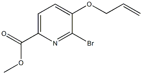 methyl 5-(allyloxy)-6-bromo-2-pyridinecarboxylate 结构式