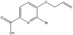 5-(allyloxy)-6-bromo-2-pyridinecarboxylic acid Structure