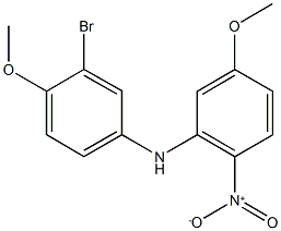 N-(3-bromo-4-methoxyphenyl)-5-methoxy-2-nitroaniline Structure