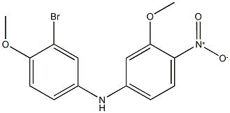 N-(3-bromo-4-methoxyphenyl)-3-methoxy-4-nitroaniline Structure