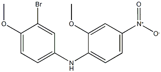 N-(3-bromo-4-methoxyphenyl)-2-methoxy-4-nitroaniline Structure