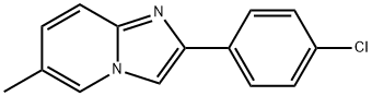 2-(4-氯苯基)-6-甲基咪唑并[1,2-A]吡啶 结构式