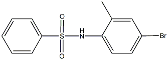 N-(4-bromo-2-methylphenyl)benzenesulfonamide Structure