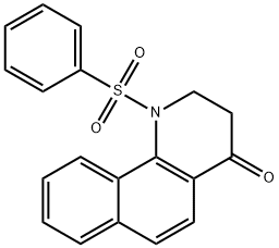 1-(phenylsulfonyl)-2,3-dihydrobenzo[h]quinolin-4(1H)-one 结构式
