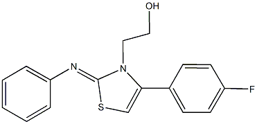 2-(4-(4-fluorophenyl)-2-(phenylimino)-1,3-thiazol-3(2H)-yl)ethanol Structure