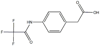 {4-[(trifluoroacetyl)amino]phenyl}acetic acid Struktur