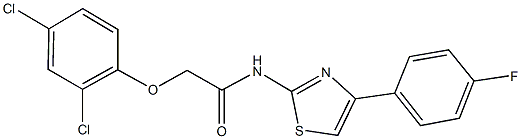 105512-62-7 2-(2,4-dichlorophenoxy)-N-[4-(4-fluorophenyl)-1,3-thiazol-2-yl]acetamide