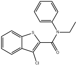 3-chloro-N-ethyl-N-phenyl-1-benzothiophene-2-carboxamide Structure