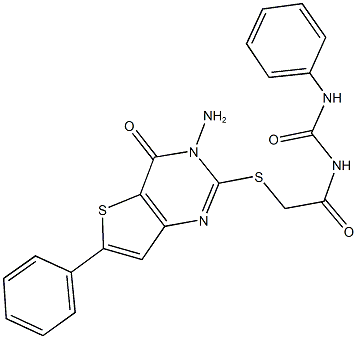 1065090-71-2 N-{[(3-amino-4-oxo-6-phenyl-3,4-dihydrothieno[3,2-d]pyrimidin-2-yl)sulfanyl]acetyl}-N'-phenylurea