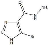 5-bromo-1H-1,2,3-triazole-4-carbohydrazide Struktur
