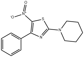 1-{5-nitro-4-phenyl-1,3-thiazol-2-yl}piperidine,107699-01-4,结构式