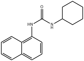 N-cyclohexyl-N'-(1-naphthyl)urea 结构式