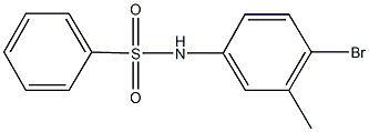 N-(4-bromo-3-methylphenyl)benzenesulfonamide Structure