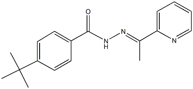 4-tert-butyl-N'-(1-pyridin-2-ylethylidene)benzohydrazide Structure