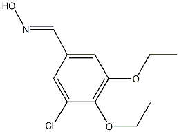 3-chloro-4,5-diethoxybenzaldehyde oxime Structure