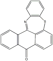 9H-anthra[1,9-bc][1,5]benzothiazepin-9-one Struktur