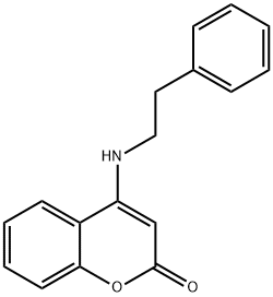 4-[(2-phenylethyl)amino]-2H-chromen-2-one Struktur