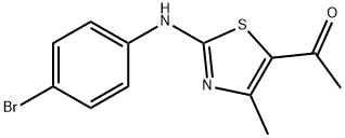 1-[2-(4-bromoanilino)-4-methyl-1,3-thiazol-5-yl]ethanone Structure