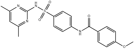 N-(4-{[(4,6-dimethyl-2-pyrimidinyl)amino]sulfonyl}phenyl)-4-methoxybenzamide,112865-30-2,结构式