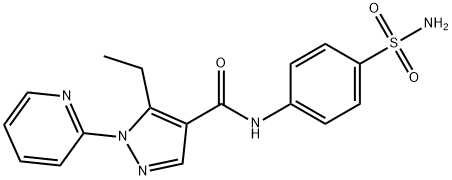N-[4-(aminosulfonyl)phenyl]-5-ethyl-1-(2-pyridinyl)-1H-pyrazole-4-carboxamide Structure