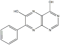 7-phenyl-4,6-pteridinediol Structure