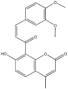 8-[3-(3,4-dimethoxyphenyl)acryloyl]-7-hydroxy-4-methyl-2H-chromen-2-one|化合物 T25251