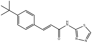 3-(4-tert-butylphenyl)-N-(1,3,4-thiadiazol-2-yl)acrylamide Structure