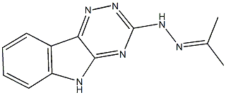 acetone 5H-[1,2,4]triazino[5,6-b]indol-3-ylhydrazone Structure